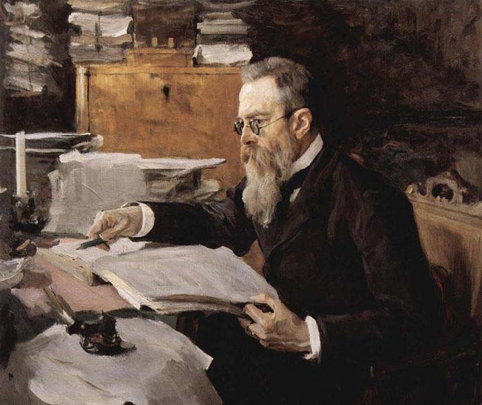 Valentin Serov Portrait of Nikolai Rimsky Korsakov 1898 oil painting image